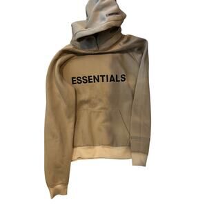 Essentials Fear of God Pullover Beige Hoodie Mens XL